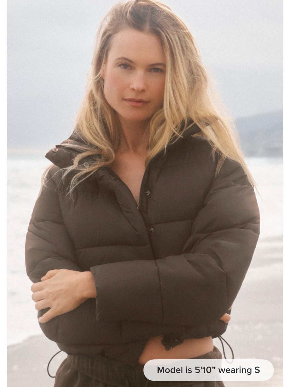 ALO Gold Rush Puffer - Espresso